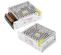 AMONIDA Adaptador de Controlador de Fuente de Alimentación de Interruptor DC12V Protección contra Cortocircuitos de Alta Eficiencia para Pantalla LED Aleación de Aluminio 1 Unidad (S-60-12 (Grande)