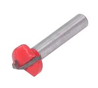 AMONIDA Broca Enrutadora con Ranura en V, Cortes Precisos de Acero Al Carbono de para Proyectos de Carpintería, Borde de Corte de 16mm, Diámetro de Vástago de 6mm