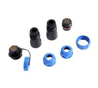 AMONIDA Conector de Enchufe de Aviación Resistente Al Agua SP21 para Lámparas de Exterior 2/3/4/5/7/9/12 Pines IP68 Nailon Duradero PA66 (7 pines)
