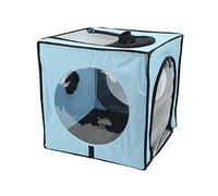 AMONIDA Diseño Plegable de Malla para Secadora de Mascotas, para un Secado Seguro de Mascotas, Adecuado para Viajes y Uso Doméstico (Blue)