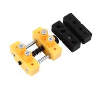 AMONIDA Mini Abrazadera de Tornillo de Banco, Plantilla de Prensa de Taladro Compacta y Ligera para Proyectos de Microtallado de Madera, Aleación de Aluminio de 5,5 X X 2,4 Cm