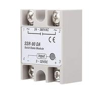 AMONIDA Módulo de relé de Estado Sólido SSR-90DA 90A de Alta Confiabilidad y Conmutación Rápida Compacta para Automatización Industrial Entrada de 3-32 V