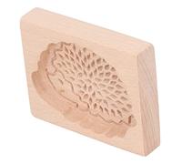 AMONIDA Molde de Madera para Galletas, Diseño de Animales Encantadores, Sello de Prensa para Galletas para Niños, Actividades de Horneado, Madera de Haya, 1 Pieza (Erizo)