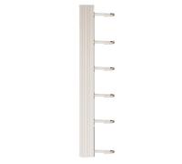 AMONIDA Perchero de Cocina Moderno Montado en la Pared, Espacio Funcional, Diseño de Aluminio para Fácil Almacenamiento de Utensilios, Blanco Limpio, 1 Unidad (6 Ganchos 30cm)