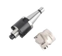 AMONIDA Portabrocas MT2 FMB27, Fresa de Alta Precisión para Mecanizado CNC con Inserciones Duraderas y Llave (NT30-FMB22+50 disco de cuchill 1604APMT granos de)
