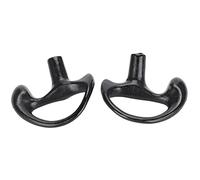 AMONIDA Reemplazo de Molde de Oído de Silicona de para la Mayoría de los Kits de Audio de Tubo de Bobina, Suave y Duradero, Negro, 2 Unidades (Pequeña)