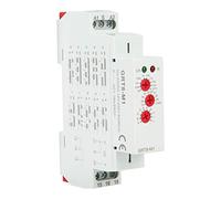AMONIDA Relé de Tiempo de Retardo Multifunción Grt8-M1 para Sistemas Control Eléctrico Industrial 10 Funciones Retardo con Rango Ajustable 0,1s-10días Indicadores LED Estado AC &