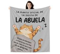 Amorea La Manta Oficial de la Siesta de la Abuela Manta Divertida para la Abuela Cumpleaños Día de la Madre Recordatorio
