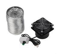 Amortiguador de humo de soldadura con conducto flexible, extractor de humos ajustable por USB para soldadura y taller de reparación electrónica, purificador de aire de plástico con tubo de 6 m