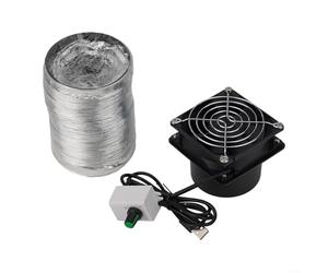 Amortiguador de humo de soldadura con conducto flexible, extractor de humos ajustable por USB para soldadura y taller de reparación electrónica, purificador de aire de plástico con tubo de 6 m
