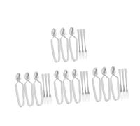 Amosfun 12 Juegos Utensilios Inoxidable para Caracoles Pinzas y Tenedores para Servir Escargot Cocina y Herramientas Prácticas y Fáciles de Limpiar