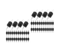Amosfun 120 Piezas Interruptor Pulsador Mini Autobloqueante Negro para | Conductividad Fiable, Diseño Compacto y Agarre Mejorado, Contacto Doble y Muelle Metálico, Uso Exterior