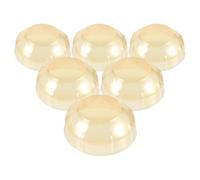 Amosfun 6 Piezas Cubierta Flexible de Plástico Beige para Detector de Humos y Monóxido, Protector contra Polvo y Daños, Adecuado para Cocina y Horneado Seguro