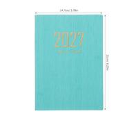 Amosfun Agenda Anual Diaria 2027 Calendario Completo y Páginas Segmentadas en Papel Oficina y Estudio Índices Mensuales Claros