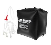 Amosfun Bolsa de Ducha Solar 40l de PVC Negra para Acampada
