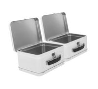 Amosfun Caja De Almacenamiento Vintage Estuche Rígido Transparente Fiambrera Para Lápices Decoración De Equipaje