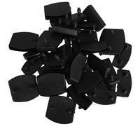 Amosfun Juego de Tapas de Plástico para Listones de Cama y Sillas de Oficina, sin Rebabas, Fácil Instalación, Accesorio Negro para Muebles y Oficina