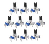 Amosfun Potenciómetro para Piano Electrónico Metal y Plástico 10 Piezas Potenciómetro de Canal Doble Rk11 de 4 Pines, Montaje Vertical Repuesto para Práctica para Teclado Digital