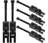 Amosfun Puente de Guitarra Eléctrica de Aleación de Zinc Doble Bloqueo, 6 Piezas de Repuesto para Trémolo, Alta Precisión y Fiabilidad, Color Negro