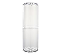 Amosfun Taza de Lavado Portátil de Plástico Transparente Ligera Organizador para Viaje y Baño, Soporte para Cepillo de Dientes y Pasta Dental