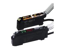 Amplificador de sensor fibra óptica alta precisión, 10-30 V CC, 3 hilos, NPN, PNP, NA11, interruptor fotoeléctrico con pantalla digital(DN10 NPN)