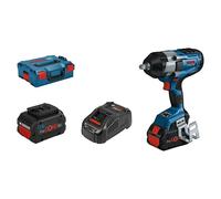 Bosch Professional 18V System atornillador de impacto a batería BITURBO GDS 18V-1000 (incl. 2 baterías ProCORE 18V 5.5Ah, cargador rápido GAL 1880 CV, bandeja L-BOXX, L-BOXX)
