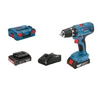 AMPShare 18V Taladro atornillador de batería GSR 18V-21 (18 V, 2 baterías, 2 Ah, 55 Nm)