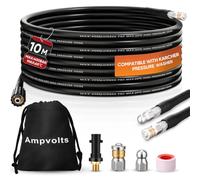 Ampvolts Desatascador de Tuberías a Presión 10 m | 400 bar/5800 PSI, compatible con Karcher K2 K3 K4 K5 K6 K7, para tuberías, desagües y eliminación de atascos