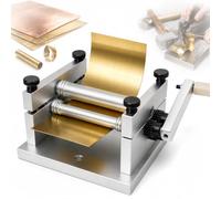 AMQYDT Máquina Manual De Laminado Deslizante, Mini Laminadora De Chapa Metálica con Ancho De Trabajo De 60 Mm, Capacidad para Metales Blandos De 0,3 Mm para Latón Y Cobre