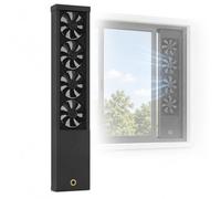 AMQYDT Ventilador Vertical Retráctil Para Ventanas Correderas, 18 Tamaños Disponibles, Ventilador Vertical Reversible De Extracción E Impulsión Con Velocidad Variable Para Cocina, Baño Y Dormitorio