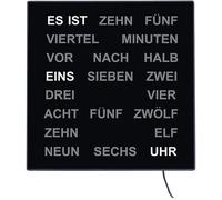 AMS - 01-1235 - Reloj de pared/mesa - Reloj de palabras - alemán