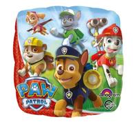 Amscan 3017901 - Globo foil estándar Paw Patrol, diámetro aprox. 43 cm, globo de helio, cumpleaños, decoración