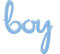 Amscan 3916811 - Globo de papel de aluminio Wort Boy, tamaño 73 x 81 cm, para helio y aire, niño, baby shower, nacimiento