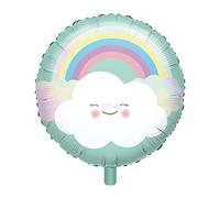 Amscan 3925001 Rainbow and Cloud - Globo de helio (43 cm de diámetro), diseño de arcoíris y nube