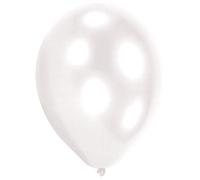Amscan 9904918 - Globos de látex (25 unidades), color blanco , color/modelo surtido