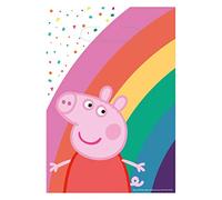 Amscan 9906335 - Bolsas de botín de fiesta con licencia oficial de Peppa Pig, paquete de 8