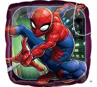 Amscan Globo de lámina cuadrado Anagrama 3466301 Spider-Man 40,8 cm