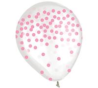 Amscan - Globos de látex con diseño de confeti dorado