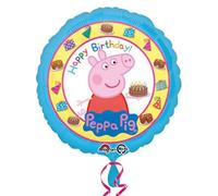 Amscan Globo de papel de aluminio Peppa Pig Happy Birthday 3159201 estándar surtido