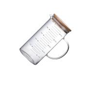 AMSLSIU Jarra medidora de vidrio de borosilicato con de águila y tapa. Fácil de verter, ideal para líquidos fríos y calientes. Apto para congelar y, 1000 ml