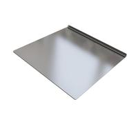 AMSLSIU Tabla de cortar de acero inoxidable antideslizante Tabla para fideos Corte pesado Tareas de corte y rebanado eficientes de gruesa de acero inoxidable