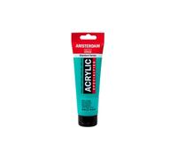 Amsterdam Pintura acrílica Standard Series, Verde metálico 836, semitransparente, resistente a la luz, 120 ml
