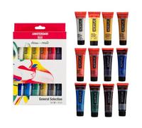Amsterdam – Pintura acrílica 17820412 – 20 ml – Negro, azul, marrón, verde