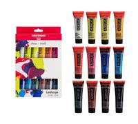 Amsterdam Standard Series Set de Pinturas Acrílicas | Set de Paisajes (12 x 20 ml) | Mezcla de Colores para Pintar Paisajes