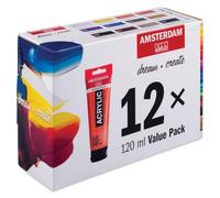 Amsterdam Talens Acryl Standard Series - Pintura acrílica (12 x 120 ml)