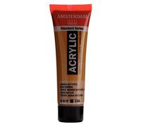 Amsterdam Tubo de pintura acrílica Standard Series - Tierra de Siena natural 234-20 ml - Alta resistencia a la luz - Acabado satinado duradero