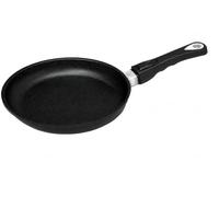 AMT Sartén plana de inducción de 24 cm - Mango extraíble - Sartén de aluminio fundido con revestimiento