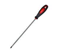 Amtech L0732 Destornillador de largo alcance, PL2, 325 mm, acero al cromo vanadio con punta magnética, mango antideslizante de agarre suave