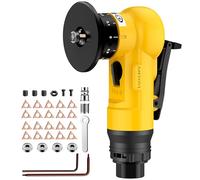 AMTOVL Mini Máquina de Biselado Neumático 30000rpm,Biseladora Neumática de Arco de 45 Grados,Velocidad Ajsutable con Cuchilla de Recambio(10R+10C+4 Rodamientos) para Corte y Desbarbado de Metales