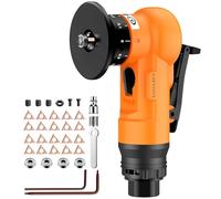 AMTOVL Mini Máquina de Biselado Neumático 30000rpm, Velocidad Ajustable con 10R+10C +4 Rodillos, Biseladora de Arco 45 Grados para Metal,Acero Inoxidable,Desbarbado